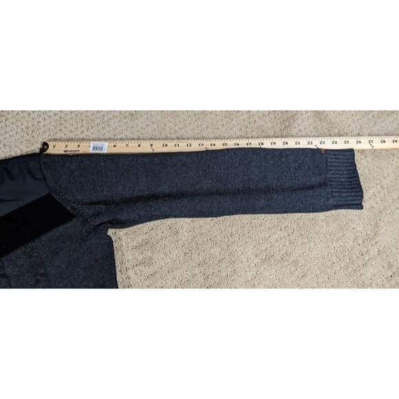 KJUS Women's XL Vail Jacket Full Zip Cable Knit Merino Wool Blend Athletic Black - Picture 11 of 11